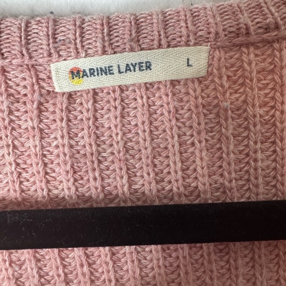 Marine Layer Cashmere Blend Elisa V-Neck Sweater large - Picture 4 of 7